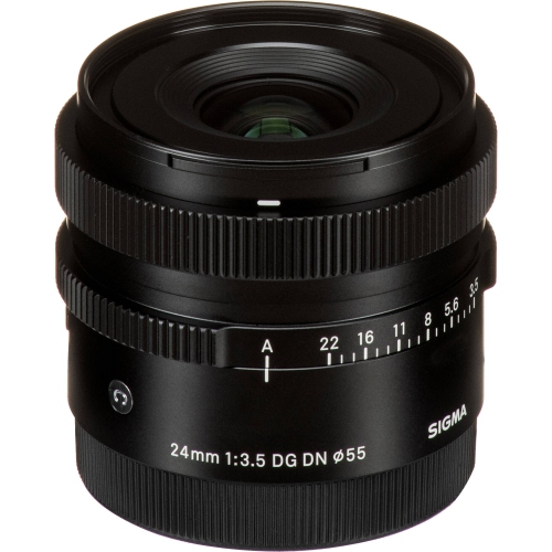 Objectif contemporain 24&nbsp;mm f/3,5 DG DN de Sigma pour ensemble de filtres UV essentiels de Sony E.