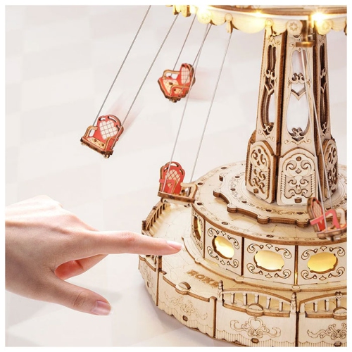 Casse-tête en bois 3D de Mind Games - Ensemble de casse-tête balançoire en bois pour adultes - Casse-tête en bois pour adolescents pour enfants