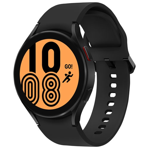 Remis à neuf – montre intelligente Galaxy Watch4 44&nbsp;mm de Samsung avec moniteur de fréquence cardiaque – Noir