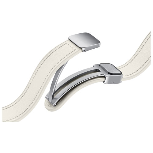 Samsung D-Buckle Vegan Leather Strap for Galaxy Watch - Small/Medium - Cream