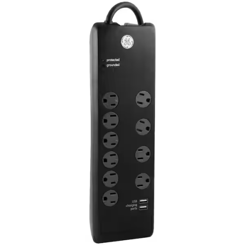 GE  13476 2 USB +10 Ac Sur Protector2.1Amp 10Watts 3000 Joules