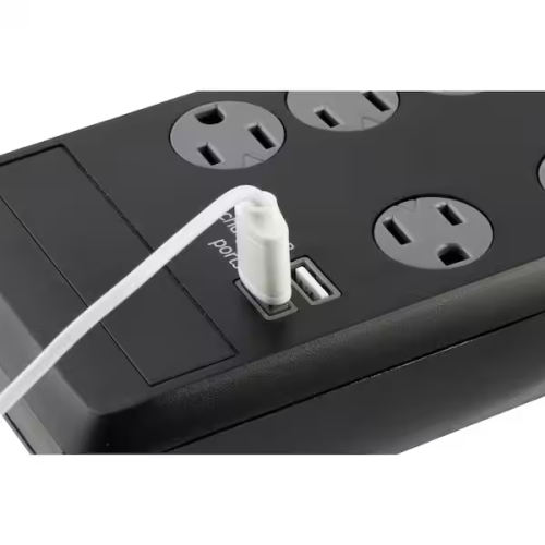 GE 13476 2 USB +10 AC Surge Protector2.1Amp 10watts 3000 Joules