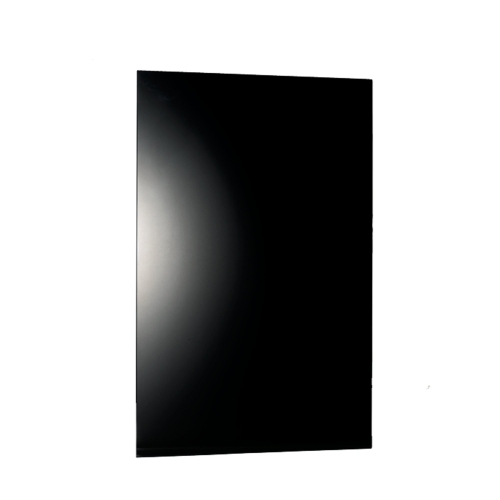 Warmlyours – panneau chauffant infrarouge en verre Ember, noir, enfichable ou câblé, 800&nbsp;W, 47 x 24 po