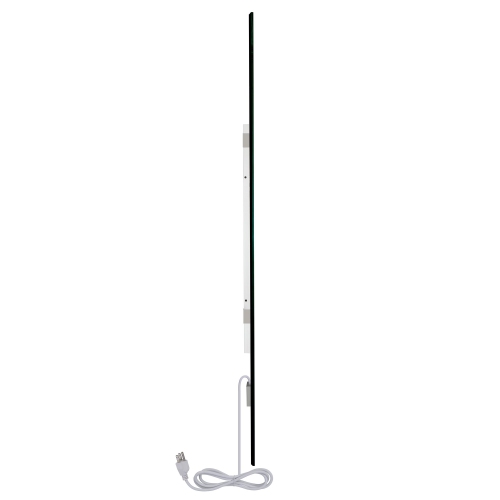 WarmlyYours Ember Glass Infrared Radiant Heat Panel, Black, Plug-In or Hardwired, 800W, 47" x 24"