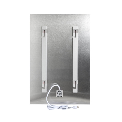 WarmlyYours Ember Glass Infrared Radiant Heat Panel, Plug-In or Hardwired, White, 600W, 35" x 24"