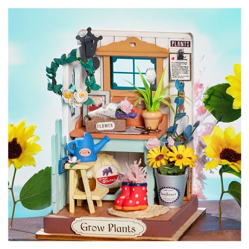 Mind Games 3D Wooden Puzzle Dreaming Terrace Garden Model Kit for Adults Wooden Craft Puzzle for Teens for Kids