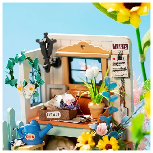 Mind Games 3D Wooden Puzzle Dreaming Terrace Garden Model Kit for Adults Wooden Craft Puzzle for Teens for Kids