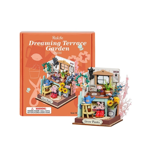 Mind Games 3D Wooden Puzzle Dreaming Terrace Garden Model Kit for Adults Wooden Craft Puzzle for Teens for Kids