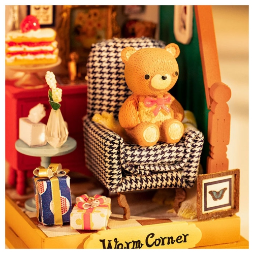 Mind Games 3D Wooden Puzzle Holiday Living Room Model Kit for Adults Wooden Craft Puzzle for Teens for Kids