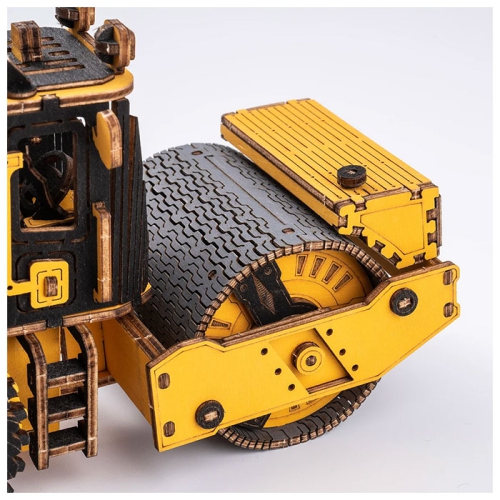 Mind Games 3D Wooden Puzzle Road Roller Model Kit for Adults Wooden Craft Puzzle for Teens for Kids