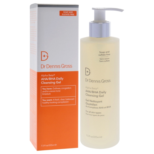 Alpha Beta AHA-BHA Daily Cleansing Gel by Dr. Dennis Gross for Unisex - 7.5 oz Gel