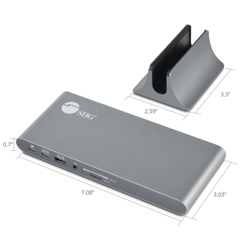 SIIG JU-DK0N11-S1 USB-C Dual Video MST Docking Station