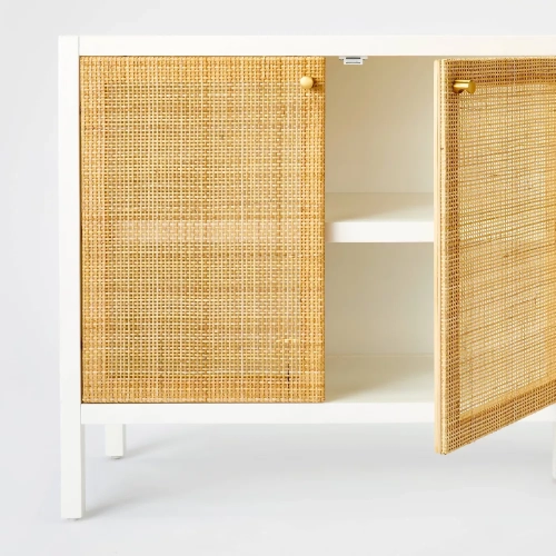 Springville Caned Door TV Stand