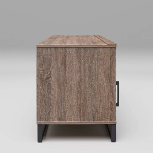 Mixed Material Tv Stand For Tvs Up To 54" Gray - Room Essentials