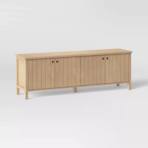 Image 1 de 6.. Meuble à planches de Livingstone pour téléviseur de 69 po ou moins, fini naturel