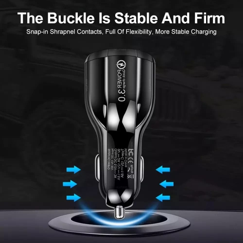 Chargeur USB-C pour l'auto de 2 W de TEDLIN à chargement rapide PD et QC à chargement rapide pour l'auto pour téléphones mobiles, tablettes et