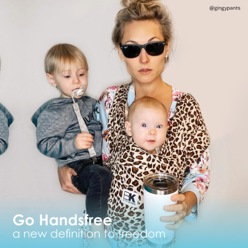 Porte-bébé préemballé prêt à porter de Baby K'tan Leopard Love, très petit