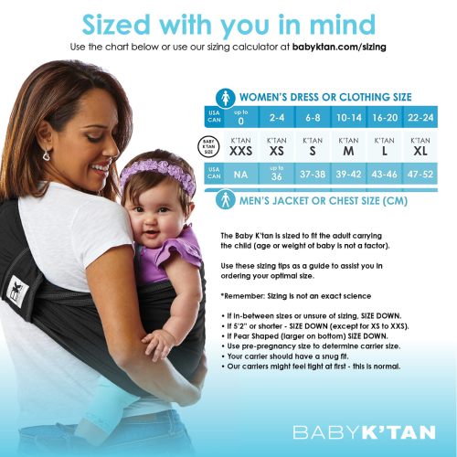 Baby K tan Pre Wrapped Ready To Wear Baby Wrap Carrier Black Small Best Buy Canada