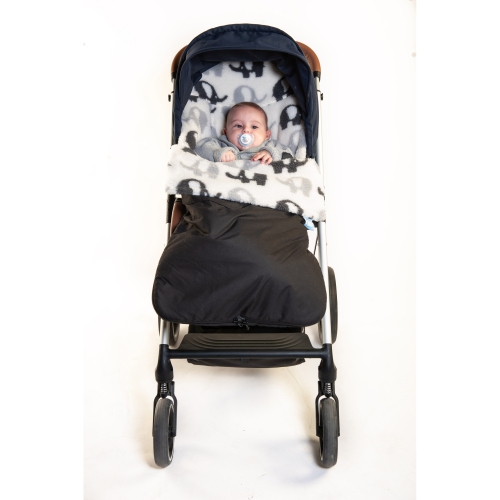 Buggysnuggle Stroller Footmuff Waterproof Explorer: Elephant Stomp