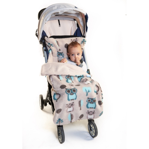 Buggysnuggle Stroller Footmuff Snuggle Sherpa: Woodland