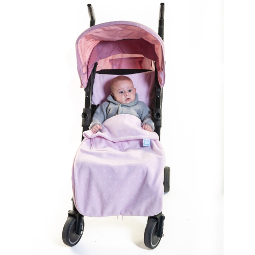 Molleton Snuggle Footmuff pour poussette de Buggysnuggle : Pois poussiéreux