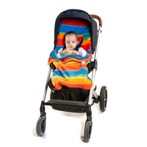 Molleton Snuggle Footmuff pour poussette de Buggysnuggle : Rainbow Extreme
