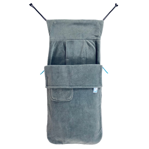 Buggysnuggle Stroller Footmuff Snuggle Fleece: Just Charcoal