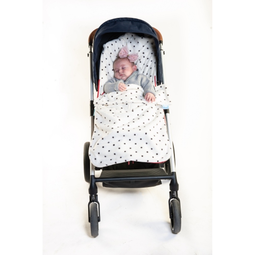 Buggysnuggle Stroller Footmuff Snuggle Fleece: Cookies n Cream