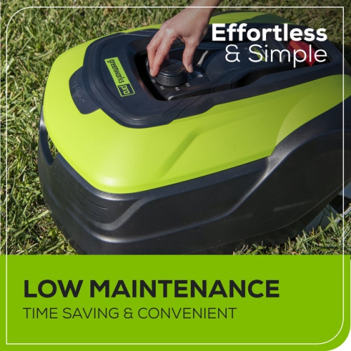 Tondeuse robotique basse Greenworks Optimow MD 1/2 Acre 50, vert