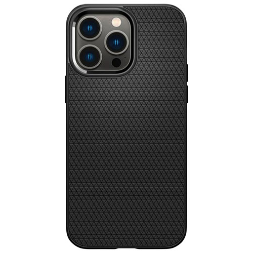 Étui souple ajusté AirGrip de Spigen pour iPhone 15 Pro - Noir mat