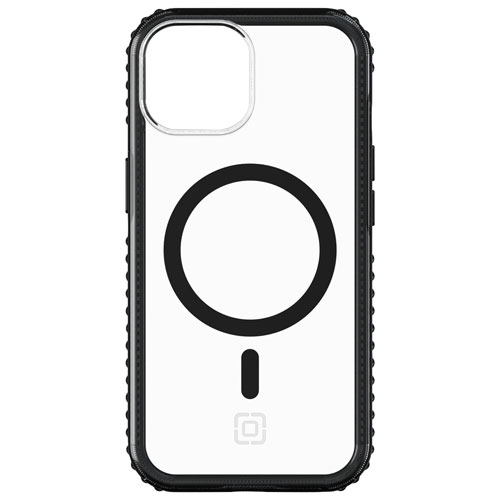 Incipio Grip Fitted Hard Shell Case with MagSafe for iPhone 15 Plus - Black/Clear