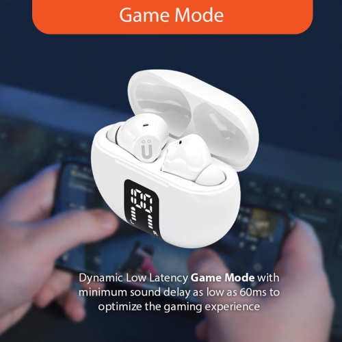 Uolo Pulse Elite 2 True Wireless ANC/ENC [Active Noise & Environmental Noise Cancelling] Bluetooth 5.3, Touch Control, Built in Mic for Phone Call -