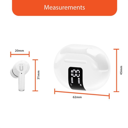 Uolo Pulse Elite 2 True Wireless ANC/ENC [Active Noise & Environmental Noise Cancelling] Bluetooth 5.3, Touch Control, Built in Mic for Phone Call -