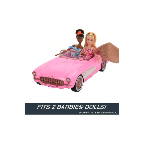 Hot Wheels RC Barbie Corvette, Battery-Operated Remote-Control Toy Car from Barbie The Movie
