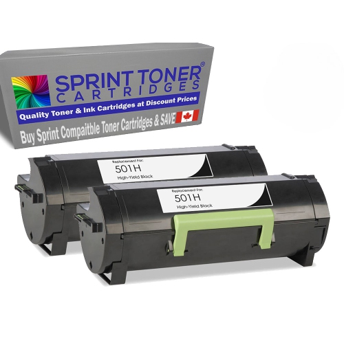Compatible avec les cartouches de toner noir 50F1H00, 501H de Lexmark, MS310/MS312/MS315 de 5000 pages - ENTREPRISE CANADIENNE