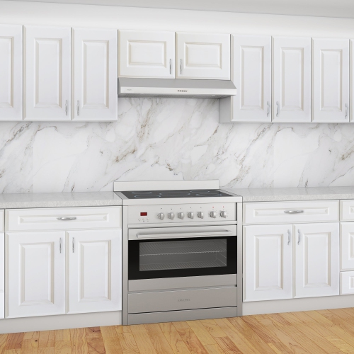 Ancona 36 in. Slim III Range Hood in Stainless Steel