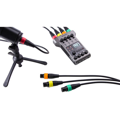 Zoom XLR Microphone Cable with Color Coded Rings - 4-Pair