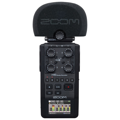 Zoom WSH-6 Foam Windscreen for XYH-6 XY Microphone - Black