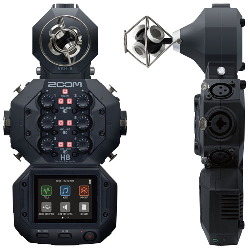 Zoom VRH-8 Ambisonics VR Micophone Capsule for the Zoom H8 - Black