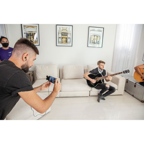 Microphone stéréo USB-C AM7 de Zoom pour téléphones Android - Noir