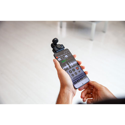 Microphone stéréo USB-C AM7 de Zoom pour téléphones Android - Noir