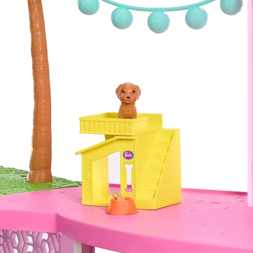 Barbie Dreamhouse 2023, Maison de poupée avec plus de 75 pièces et glissade à 3 étages, Maison de Barbie, ascenseur pour animaux et aires de jeu pour