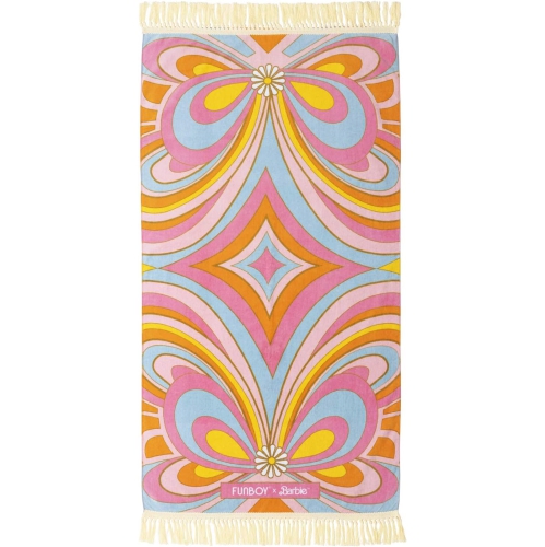 FUNBOY  & Barbie Official Beach Towel - Fringe, Multicolour