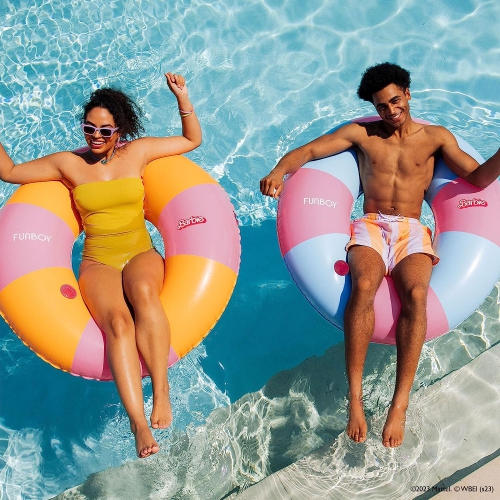FUNBOY & Barbie Official Pool Float - Pink/Yellow