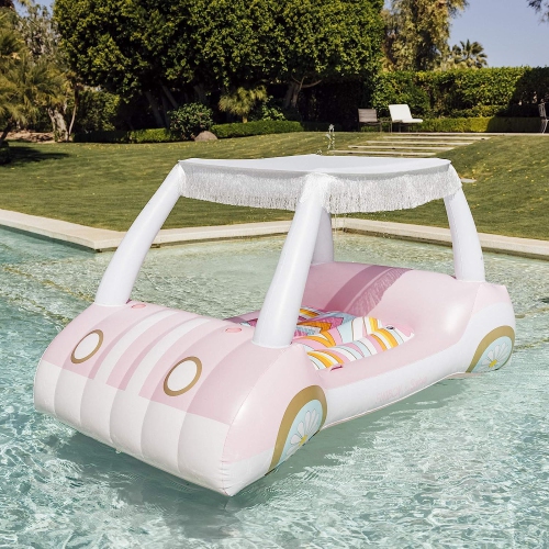 FUNBOY & Barbie Official Golf Cart Pool Float - Pink