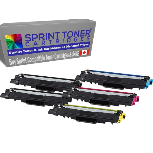 Brother TN227 Compatible Toner Cartridges, High Yield . WITH CHIP, 2K/C/M/Y 5 Pack