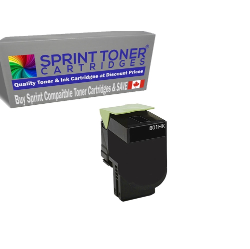 Compatible with Lexmark 80C1H BLACK High Yield Toner Cartridge CX410/510 80C1HK0 4000 pages. CX410, CX410de, CX510, CX510de, CX410dte, CX410e,