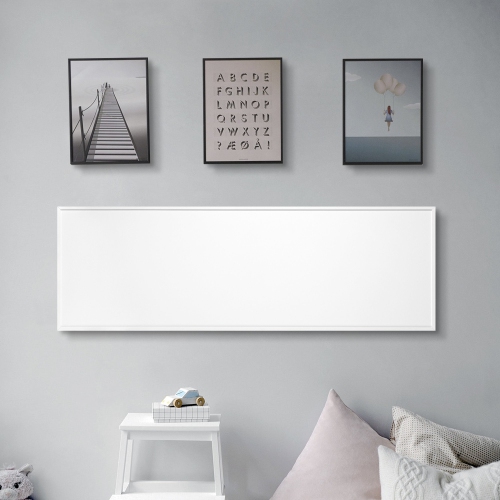 WarmlyYours Ember Flex Radiant Panel Heater White, Plug-In or Hardwired 300W, 35" x 12”