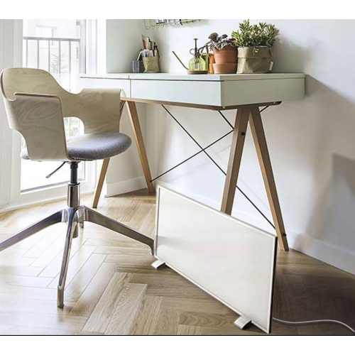 Warmlyours – radiateur à panneau radiant Ember Flex, blanc, enfichable ou câblé, 500 W, 35 x 24 po