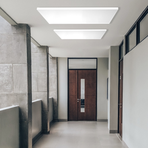 WarmlyYours Ember Flex Radiant Panel Heater, White, Plug-In or Hardwired, 700W, 47” x 24”